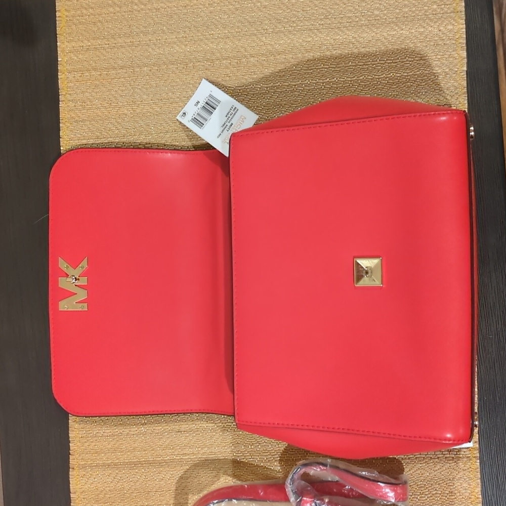MICHAEL Michael Kors Red Top-Handle Satchel - Picture 7 of 9